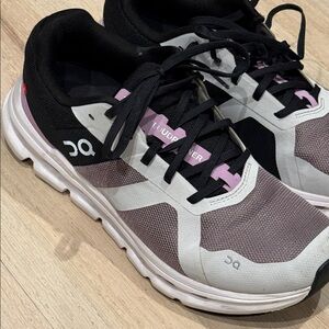On Running Women's Sneakers - Black, Pink, and White